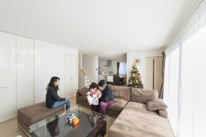 子どもの成長を考えた、ゆとりある間取り。家族の絆を感じる住まい。